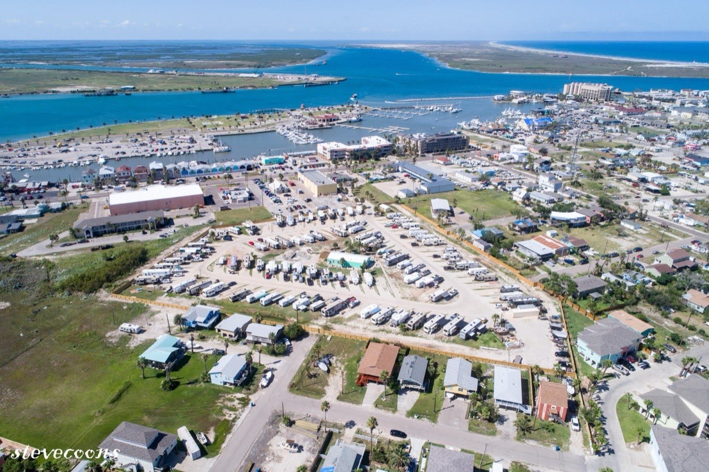 Aerial view of LaFitte's Hideout